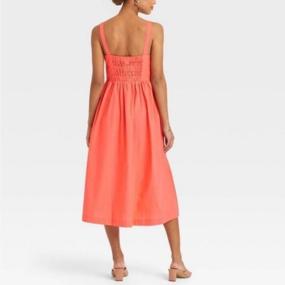 NWT A New Day  Persimmon  Sun Dress.  Coastal Cowgirl,  Tomato Girl,  Twee - Picture 4 of 12